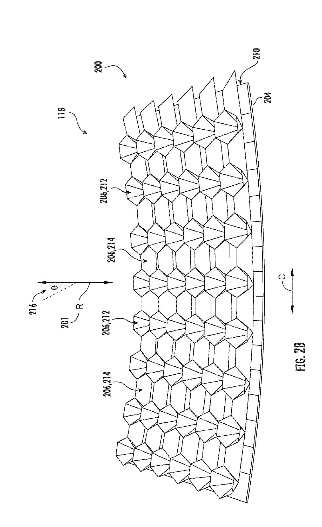 Acoustic liners with oblique cellular structures