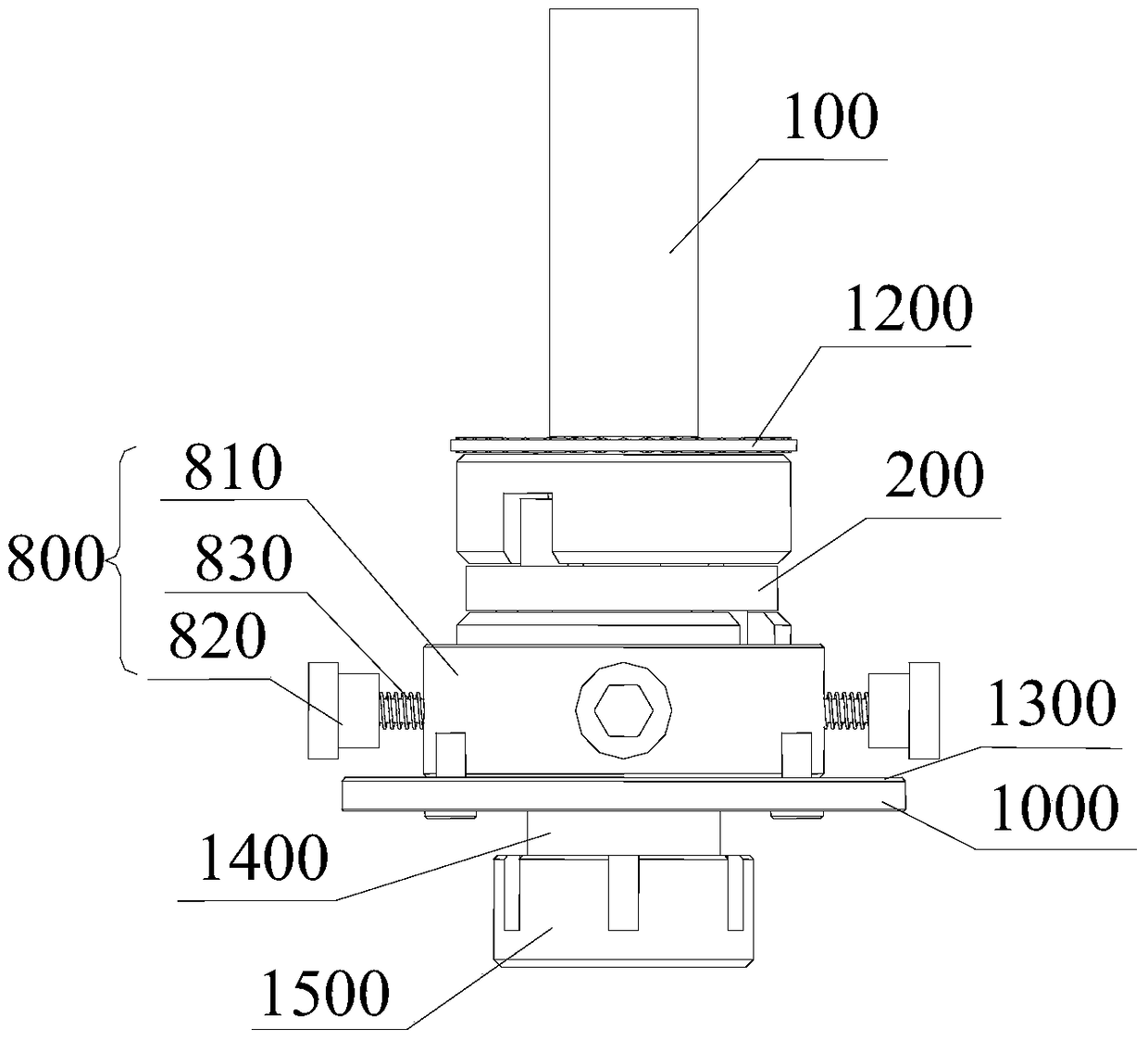 Honing head device and honing machine with same