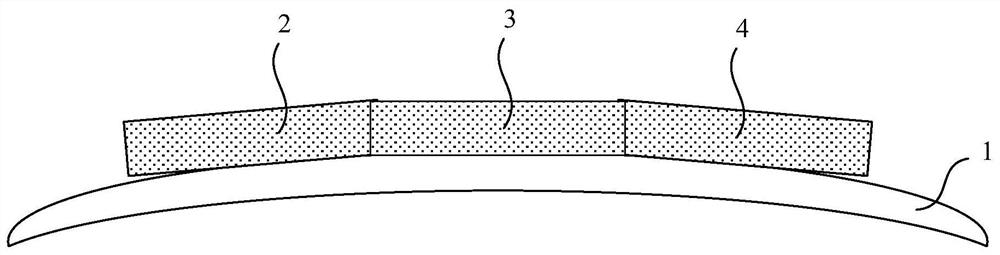 Wide printing head splicing and packaging method and wide printing head packaging structure