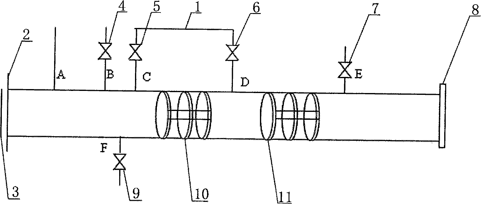 Long conveying pipeline construction method capable of simultaneously clearing pipe and testing pressure