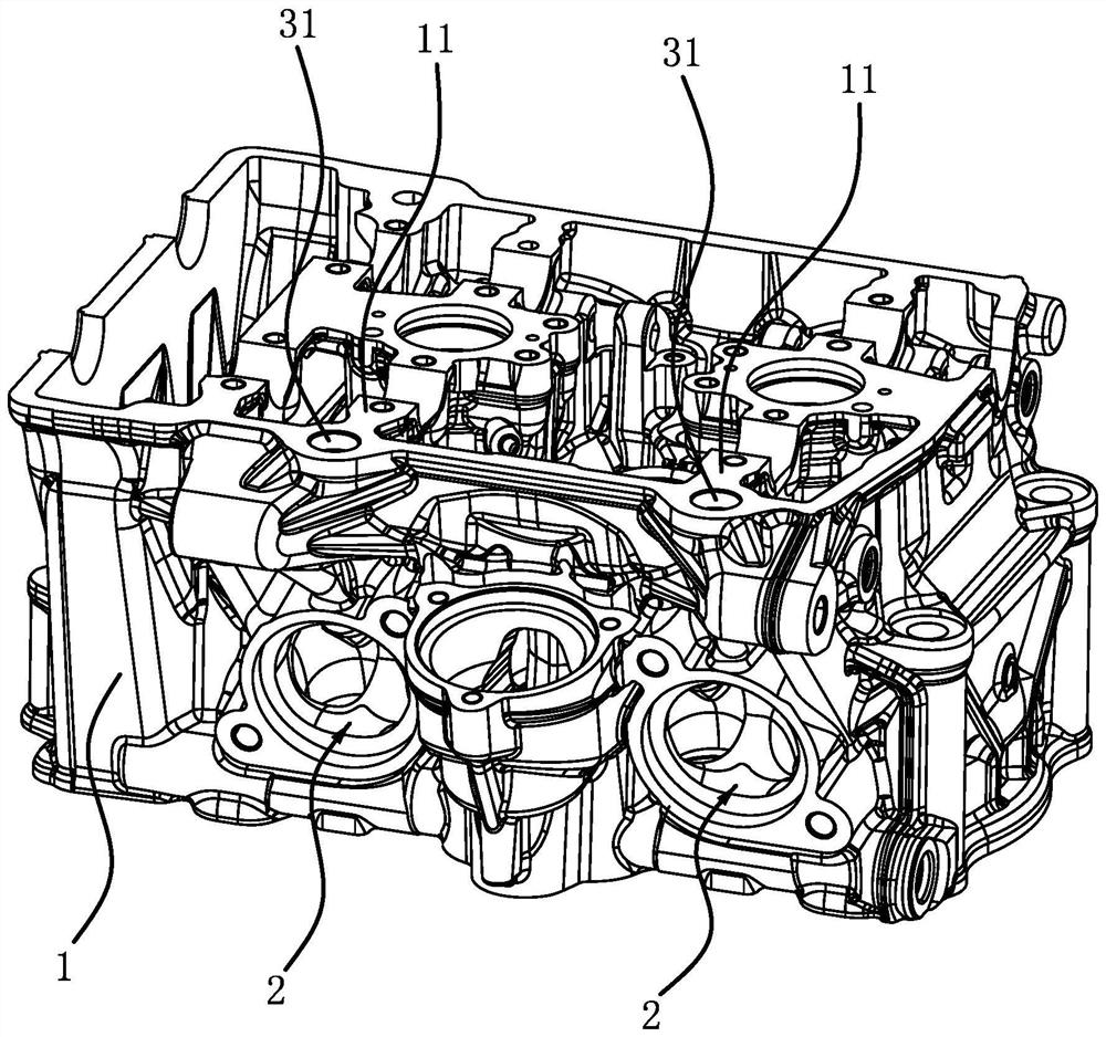 Gas supplementing structure of motorcycle engine