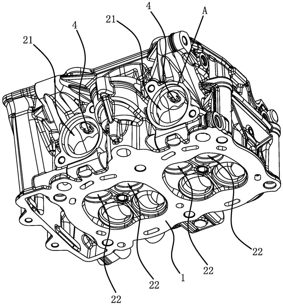 Gas supplementing structure of motorcycle engine