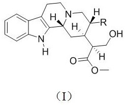 Extraction method and application of indole monoterpenoids