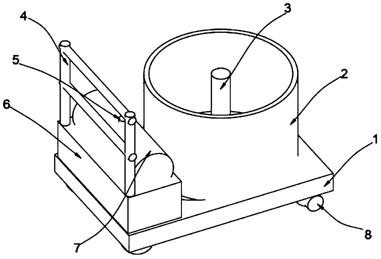 Indoor ground concrete pouring equipment