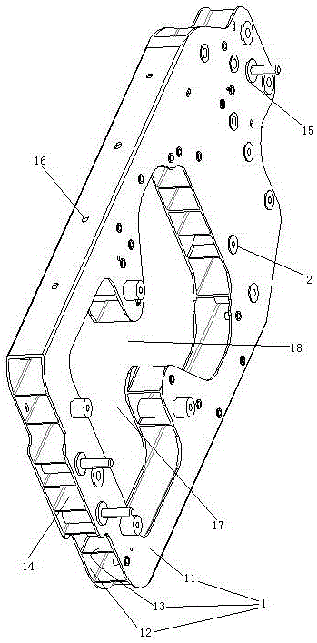 Electric vehicle powertrain installation structure with profile structure