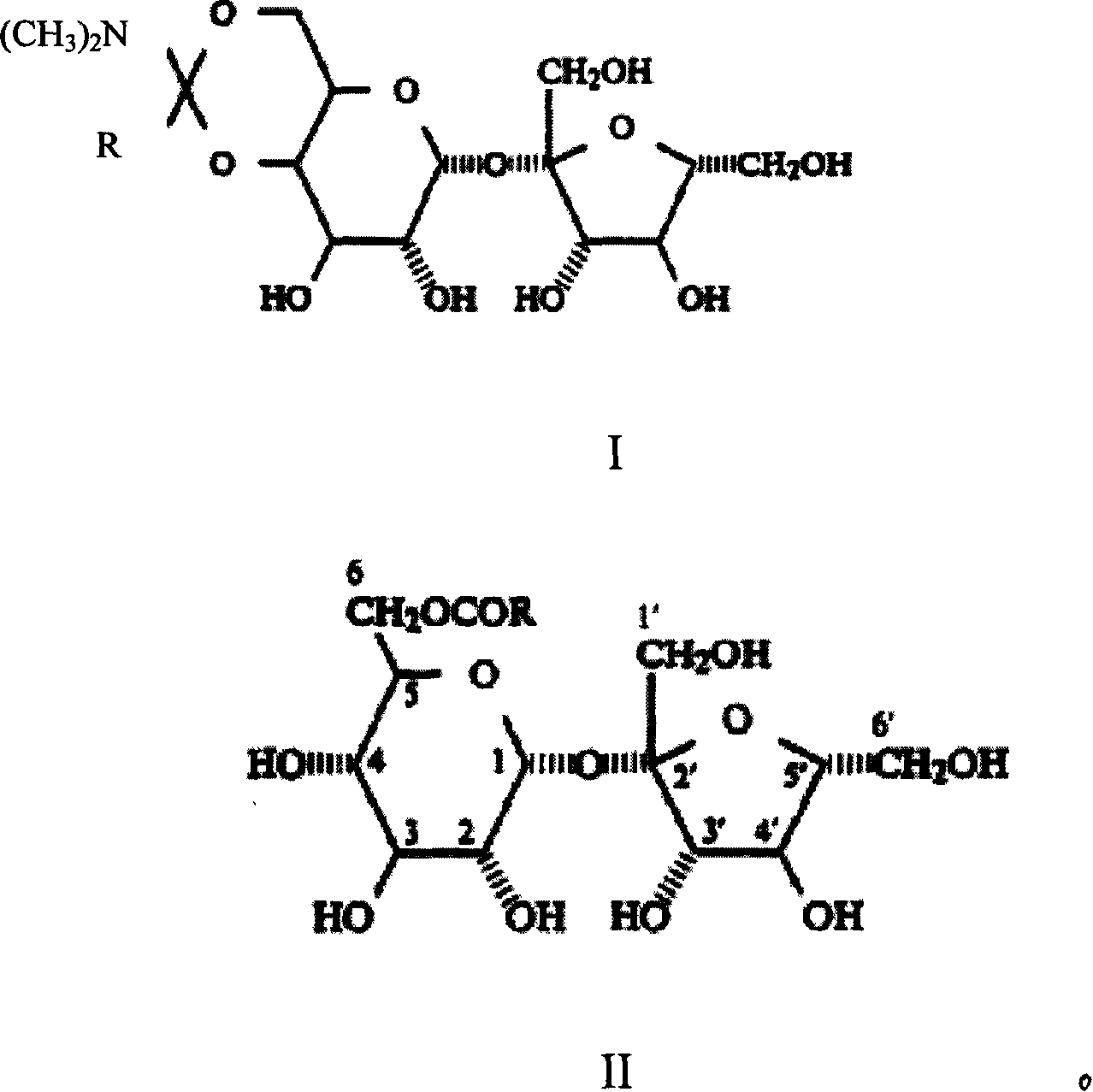 Method of preparing trichloro sucrose-6-organic acid ester