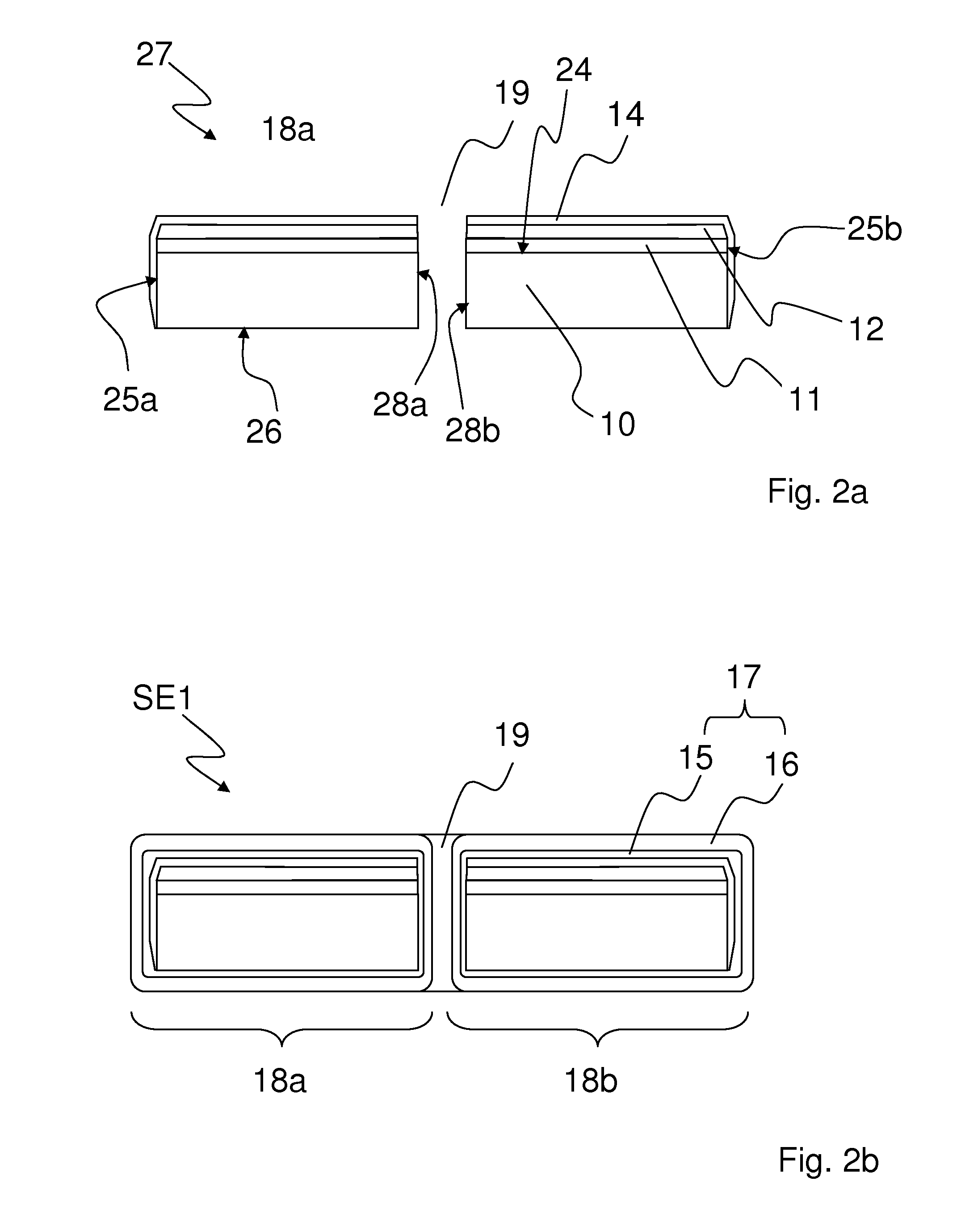 Superconducting element with elongated opening and method for manufacturing a superconducting element