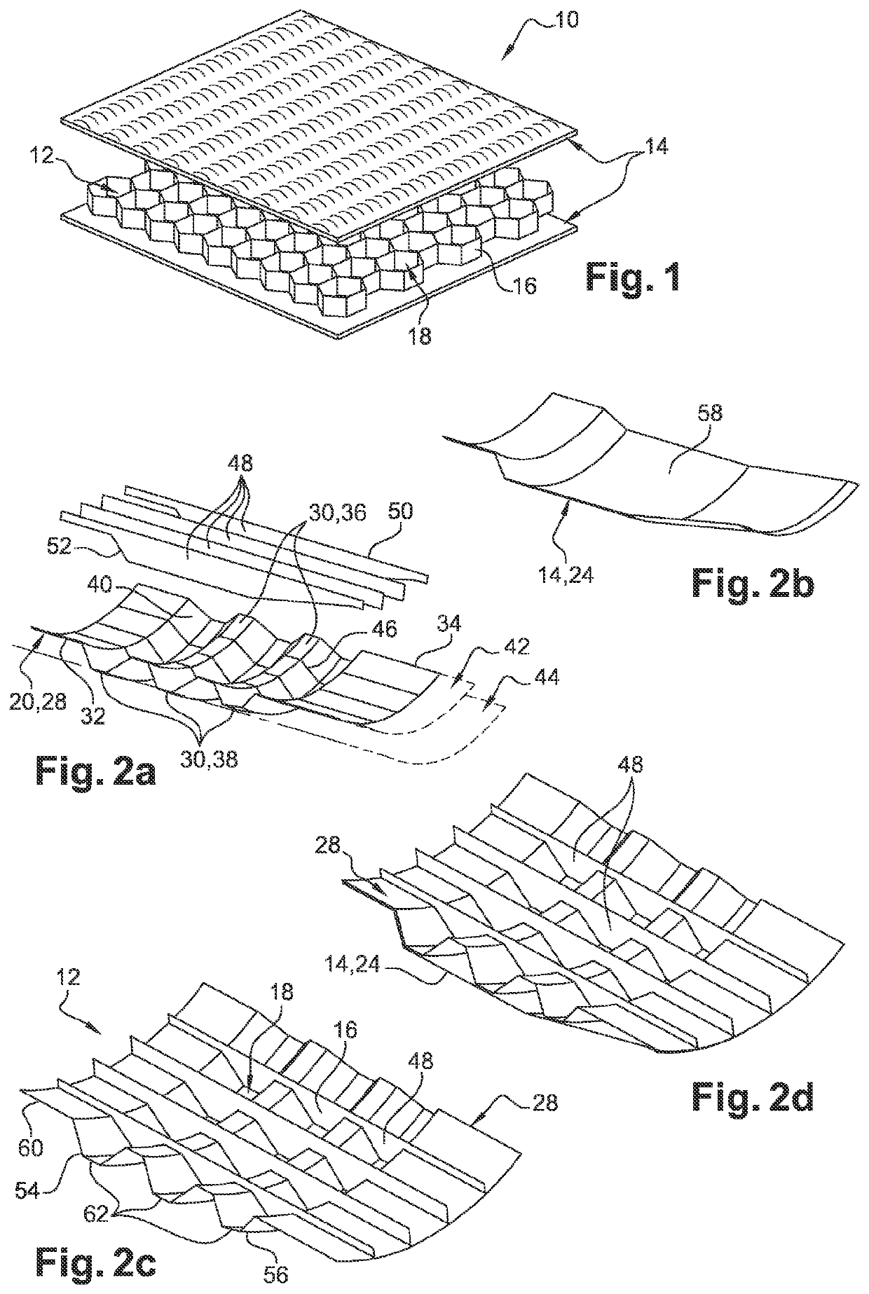 Method for manufacturing an acoustic panel