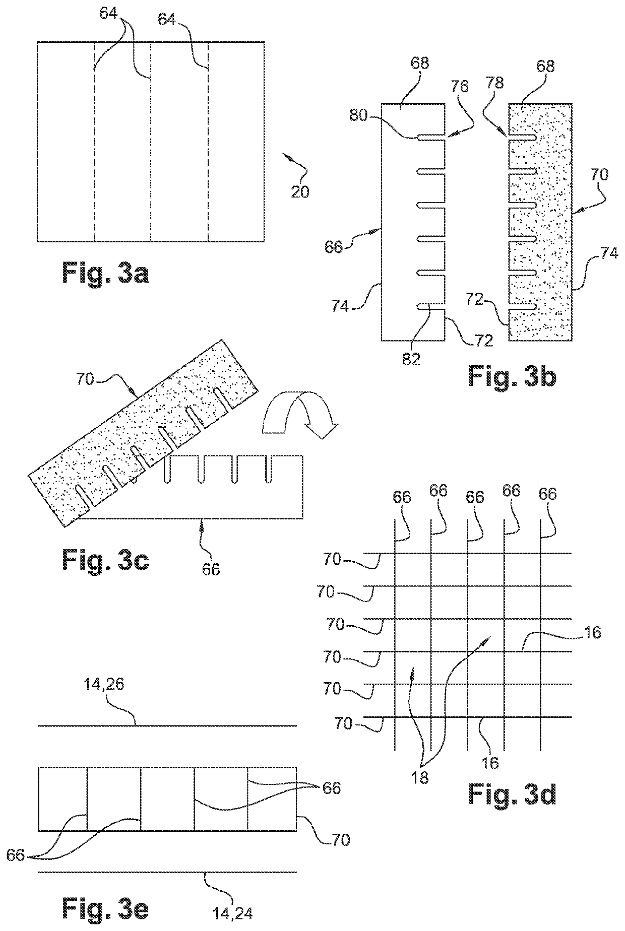 Method for manufacturing an acoustic panel