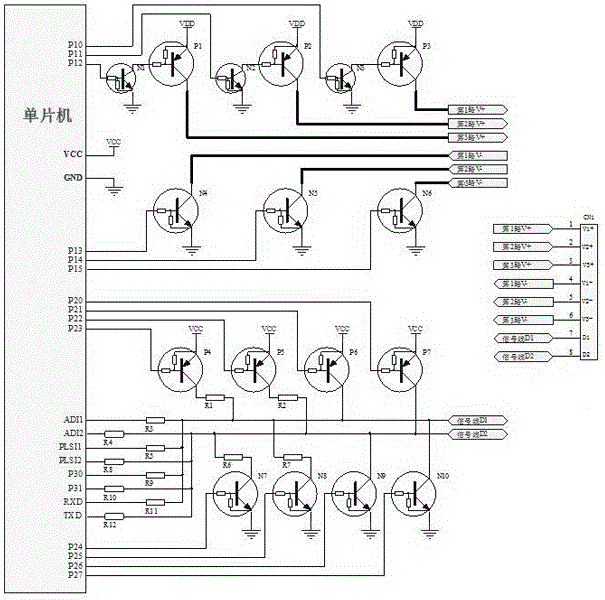 Multi-sensor control circuit and control method thereof