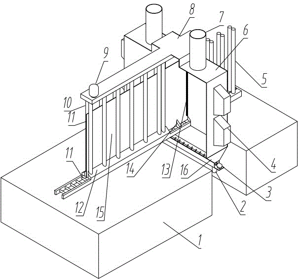 Large-scale plate shot-blasting and cleaning device