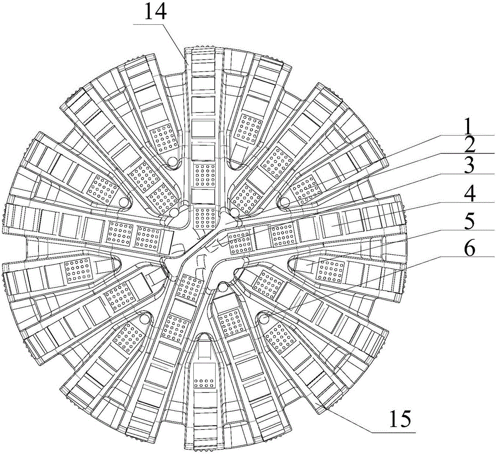 Diamond-impregnated bit with double cutting structures