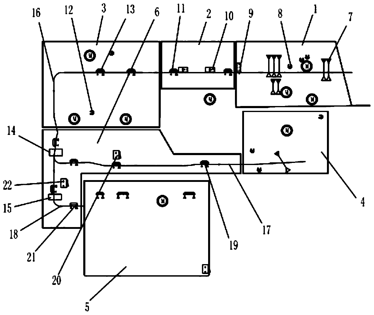 Bill counting and storing system and working method thereof