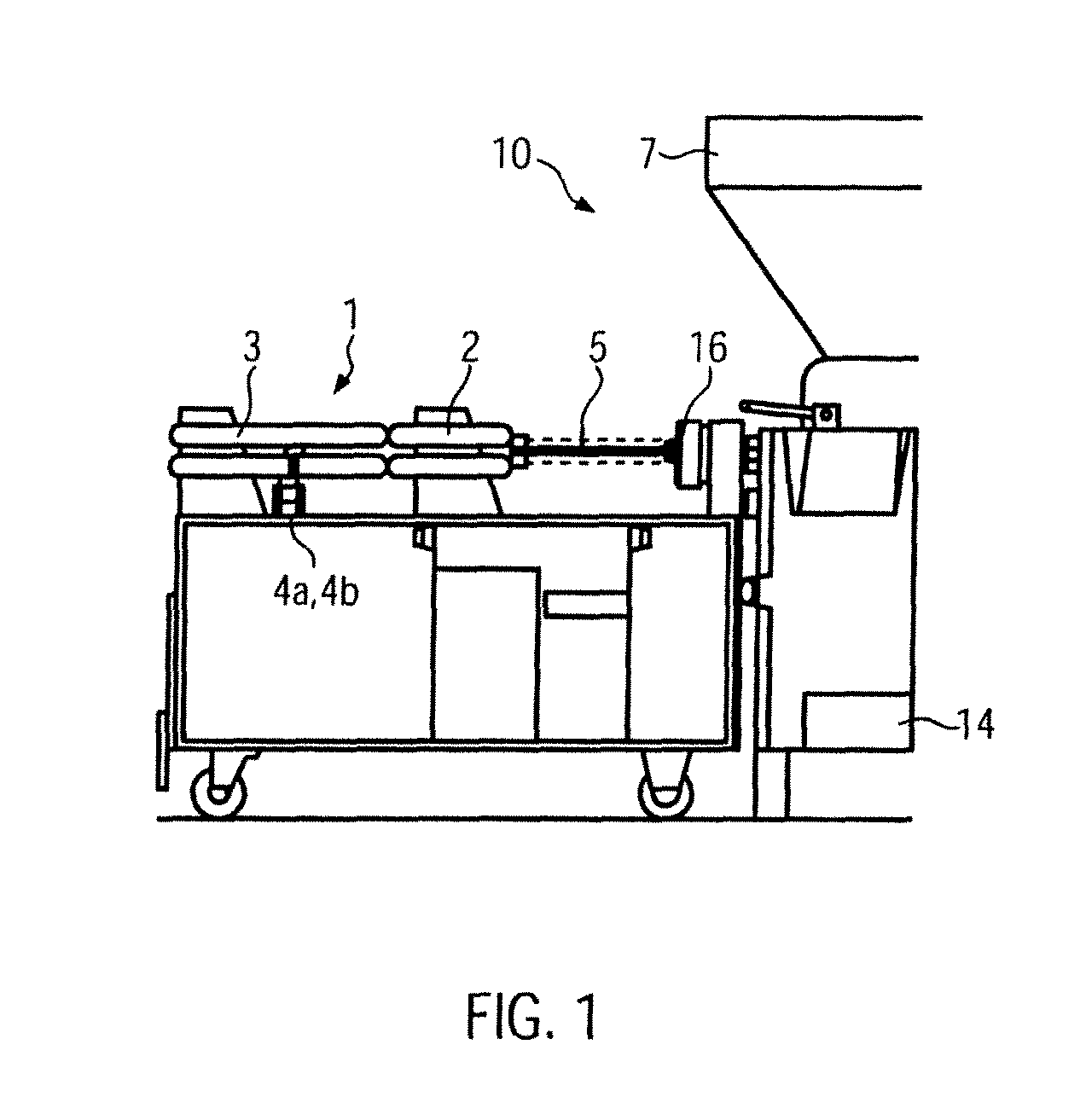 Device and method for parting sausage chains