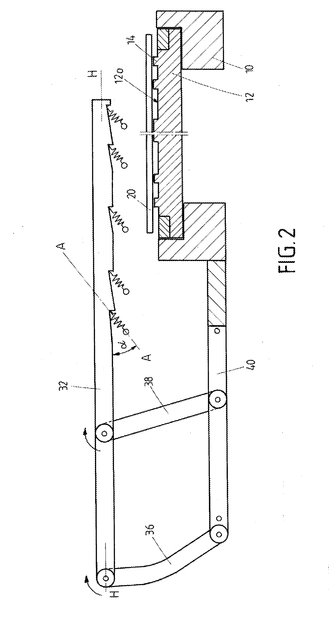 Device for fixing conductor tracks on a solar cell