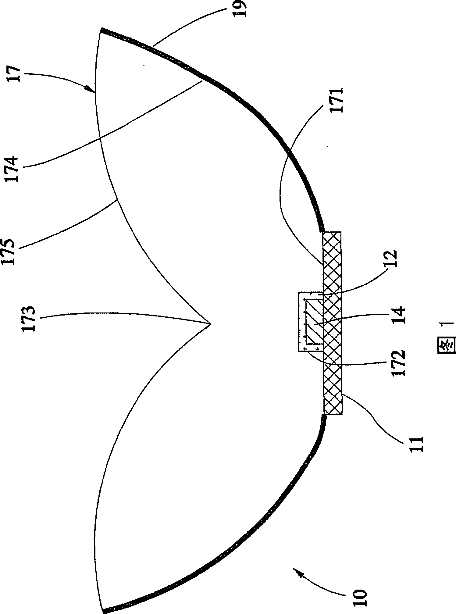 LED illuminating device