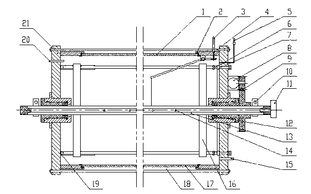 Vacuum ion plating method of wear-resisting layer on inner wall of metal cylinder