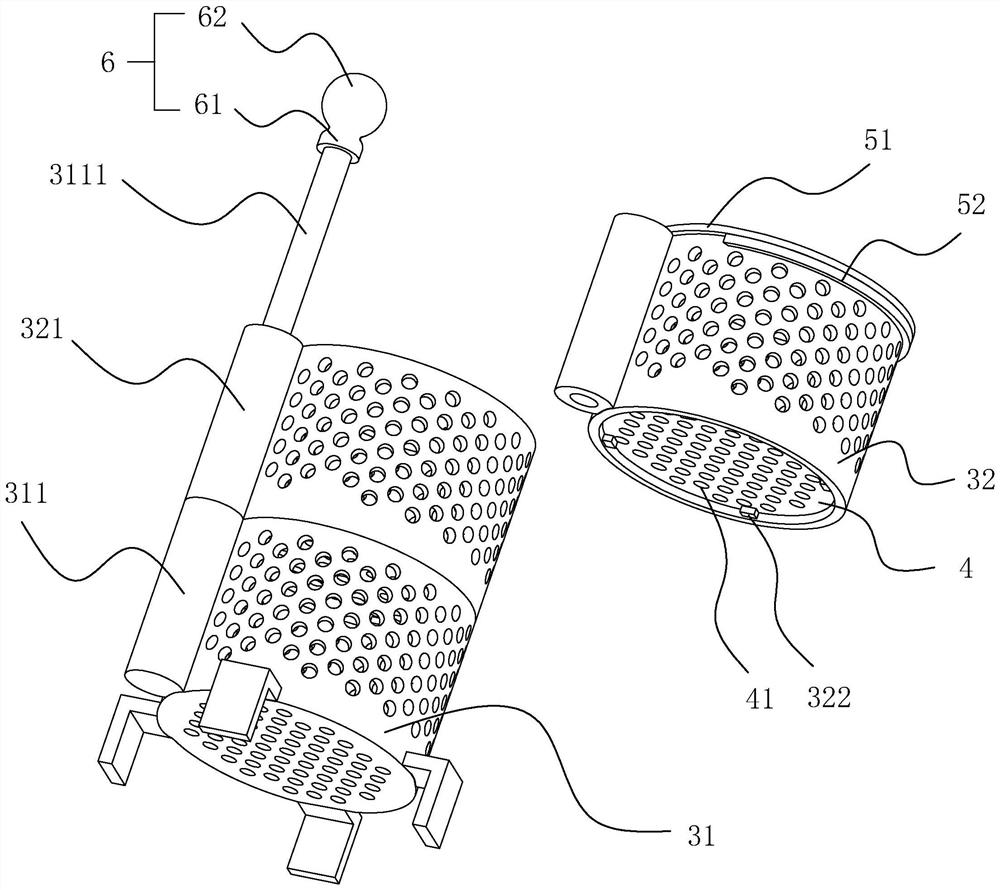 Tea and water separation kettle