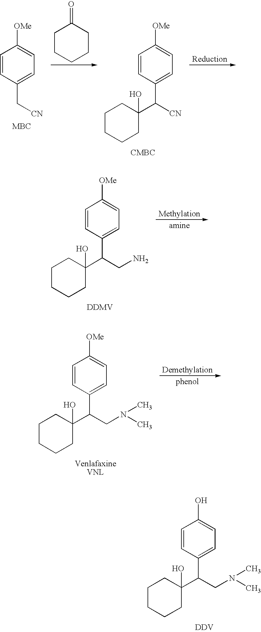 Processes for the synthesis of O-desmethylvenlafaxine