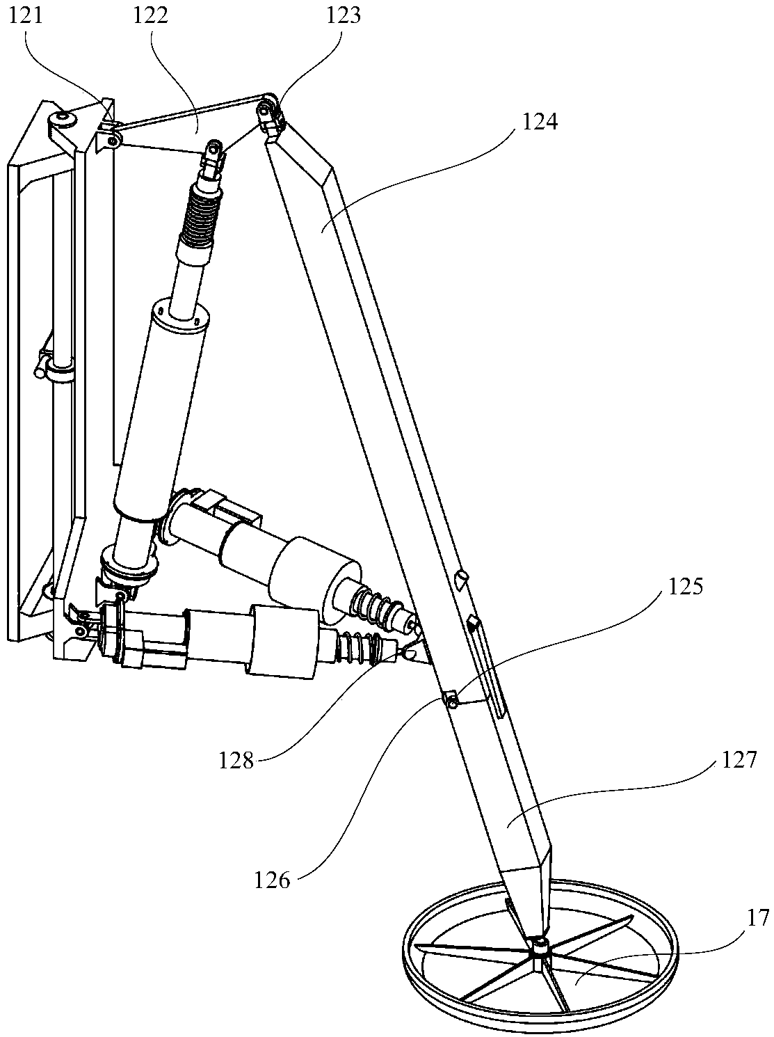 A cushioning/walking integrated lander