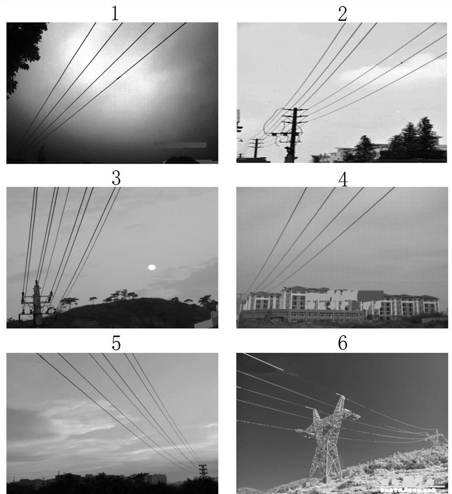 Image processing method of transmission line under complex background based on image classification