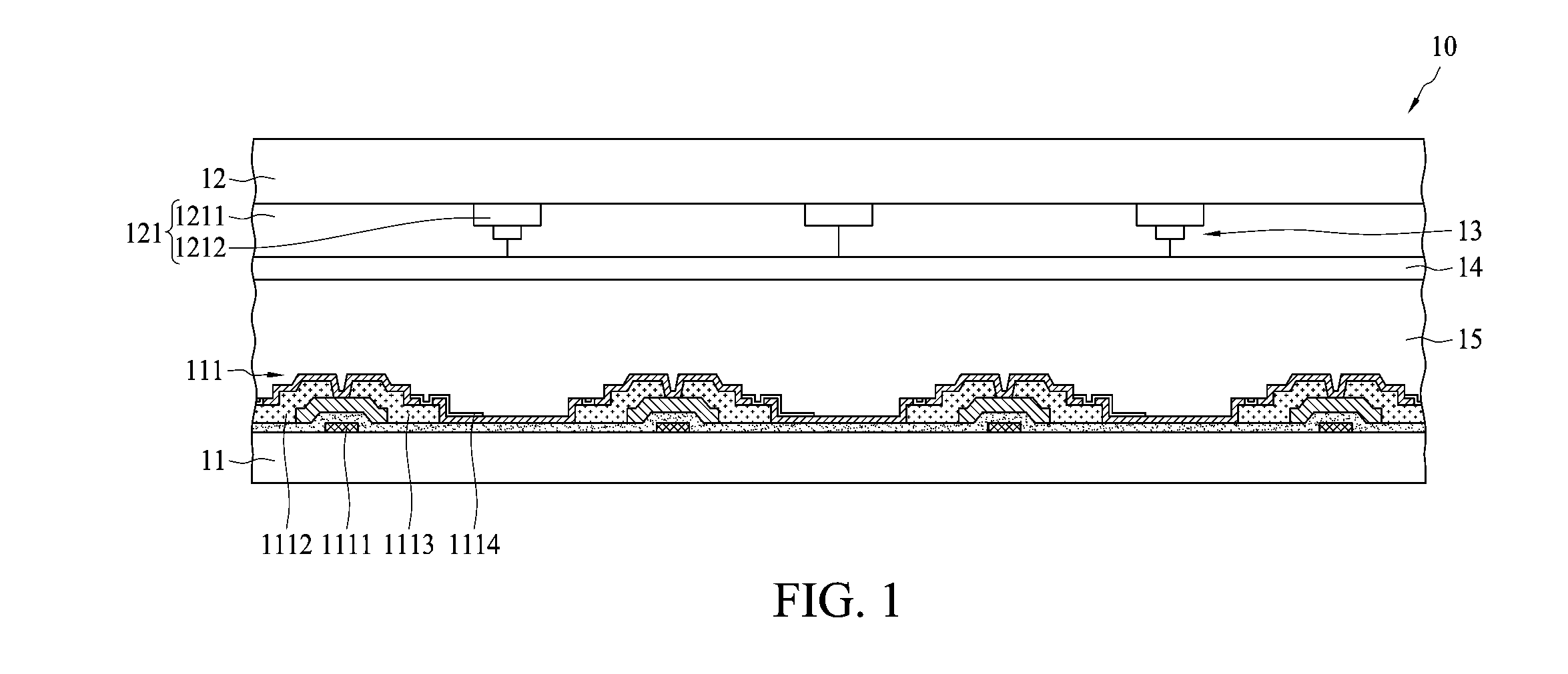Display with in-cell touch sensor
