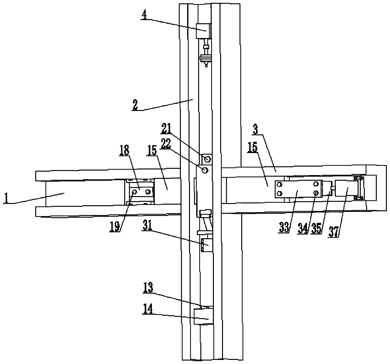 Keel triple-connection structure of internal-connection curtain wall