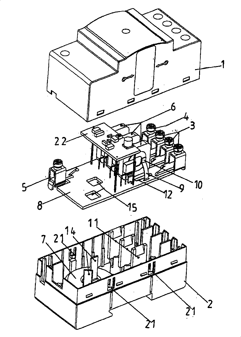 Device for protecting electrical equipment against overvoltages