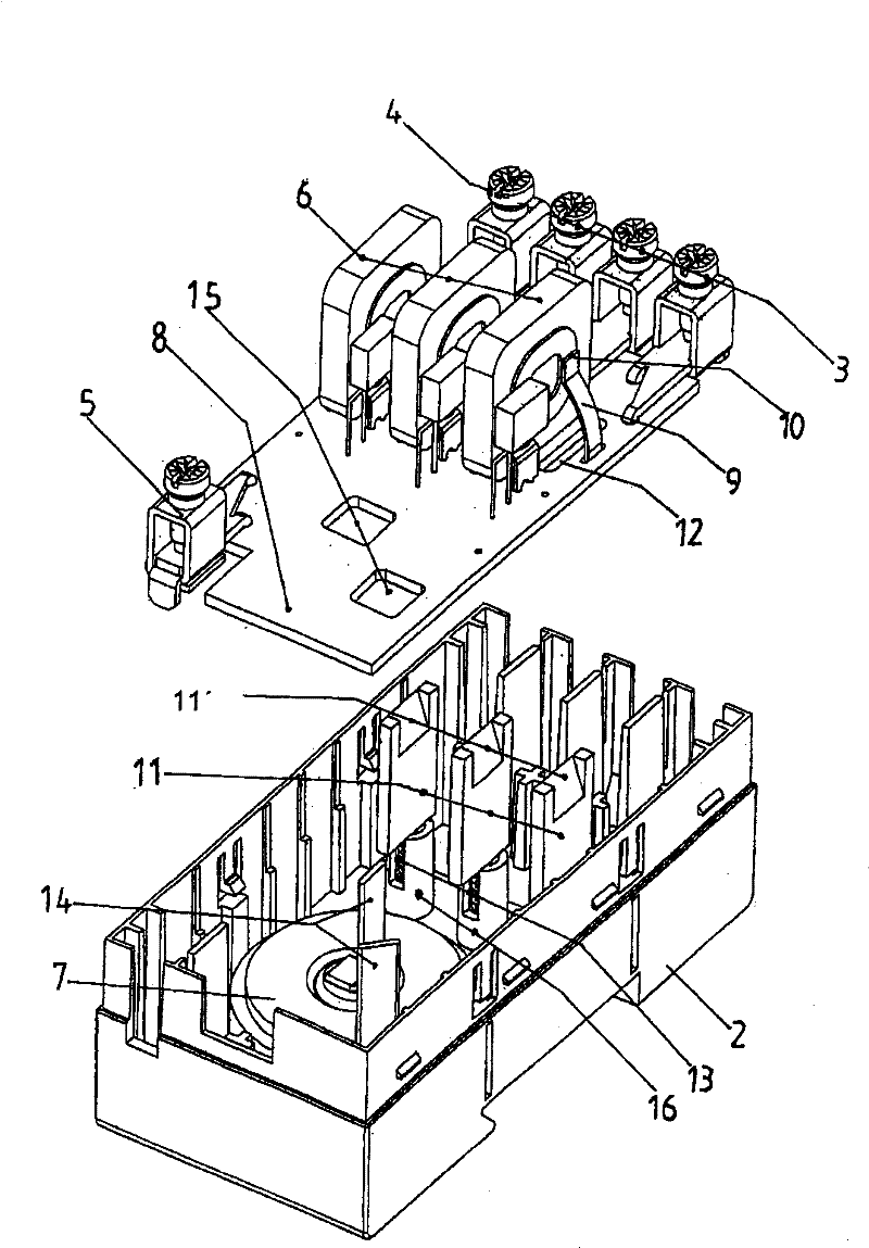 Device for protecting electrical equipment against overvoltages