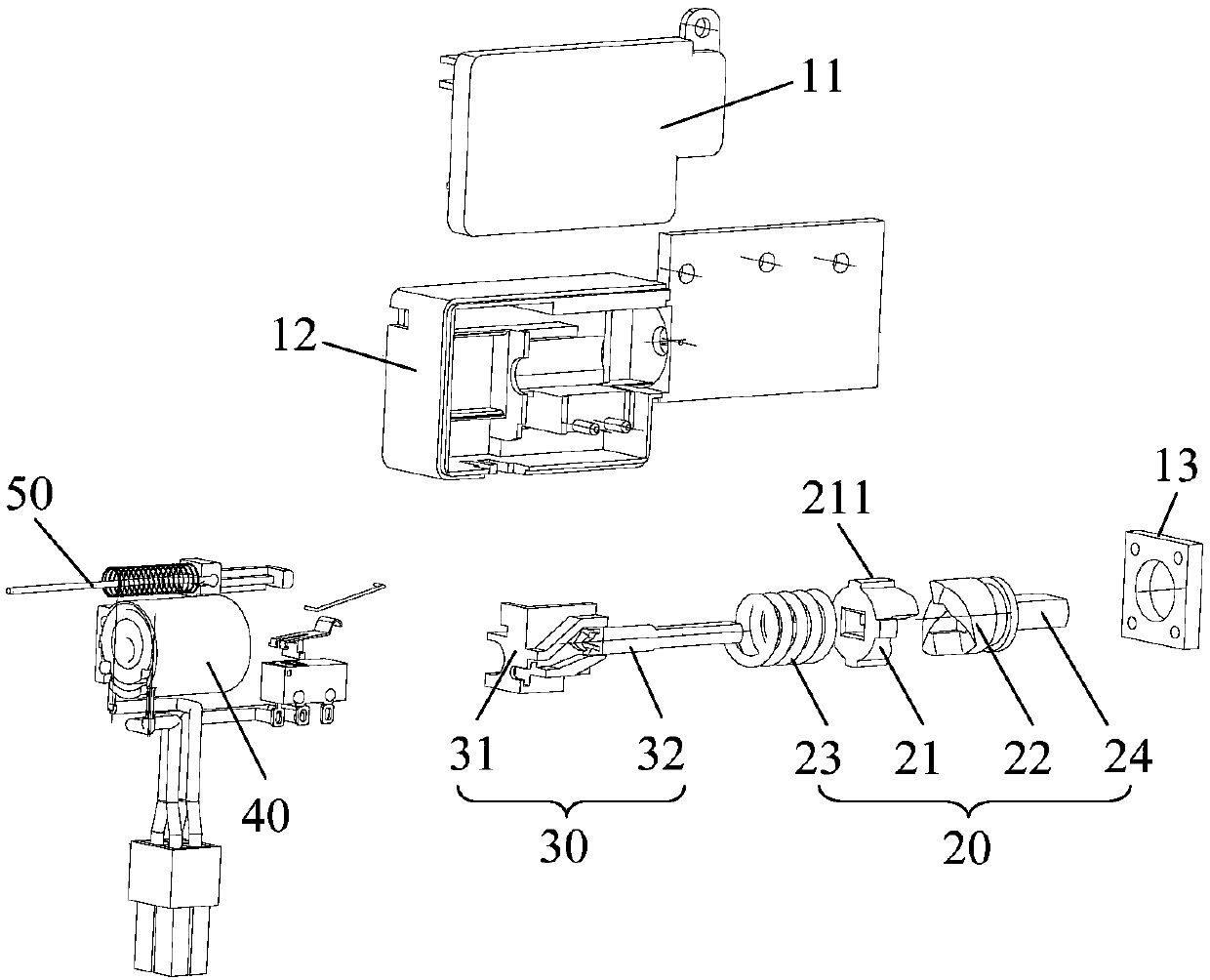 Damping door lock and washing machine