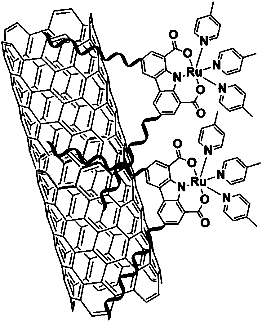 Ruthenium water oxidation catalyst based on electronegative ligand and preparation method thereof