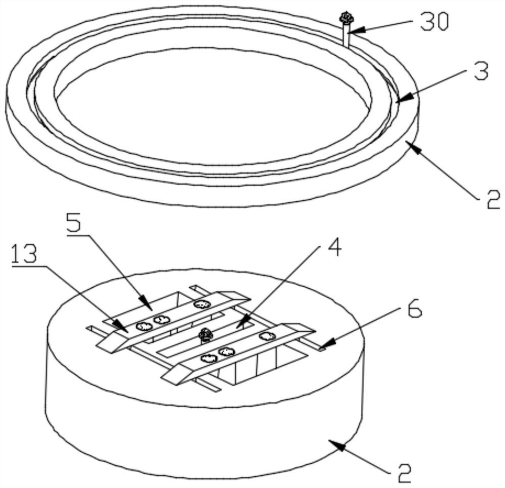 Automobile four-wheel positioning detection device