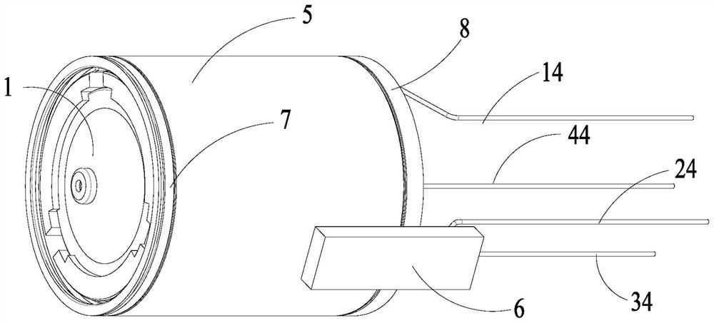 Multistage depressed collector structure of traveling wave tube and traveling wave tube