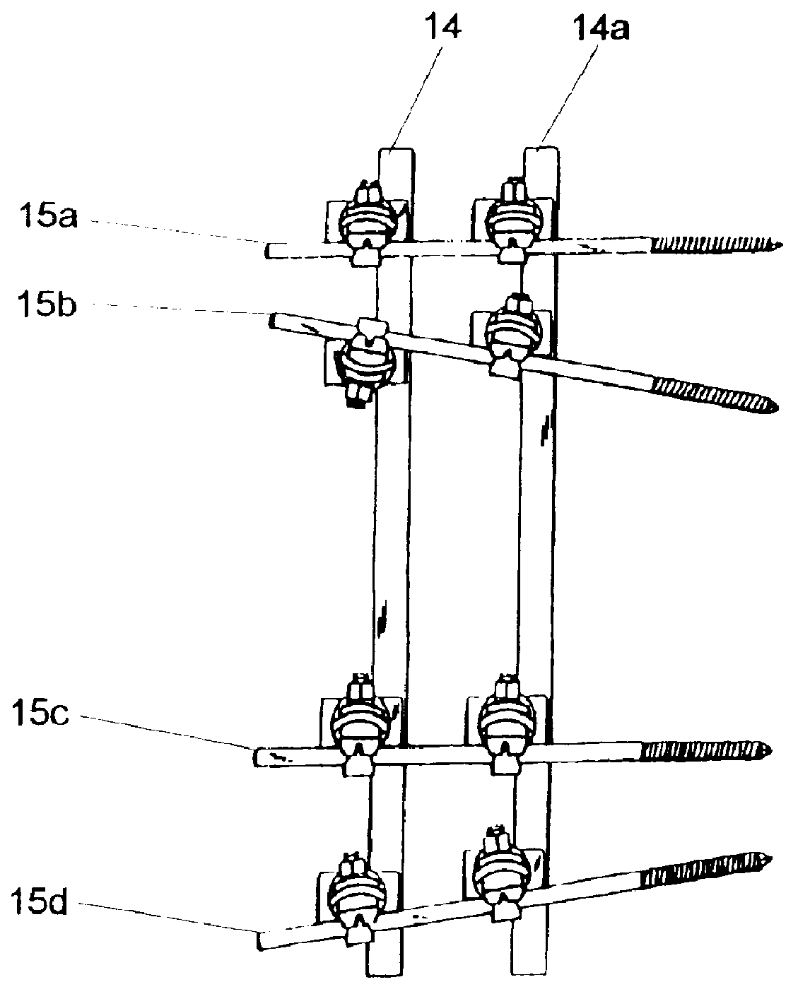 Clamping connection for medical equipment and apparatus