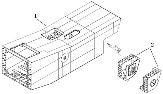 Cutter suction dredger bridge trunnion sleeve mounting method