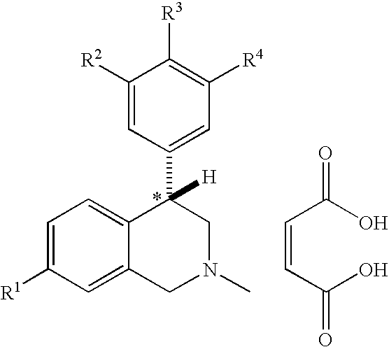 4-phenyl substituted tetrahydroisoquinolines and use thereof