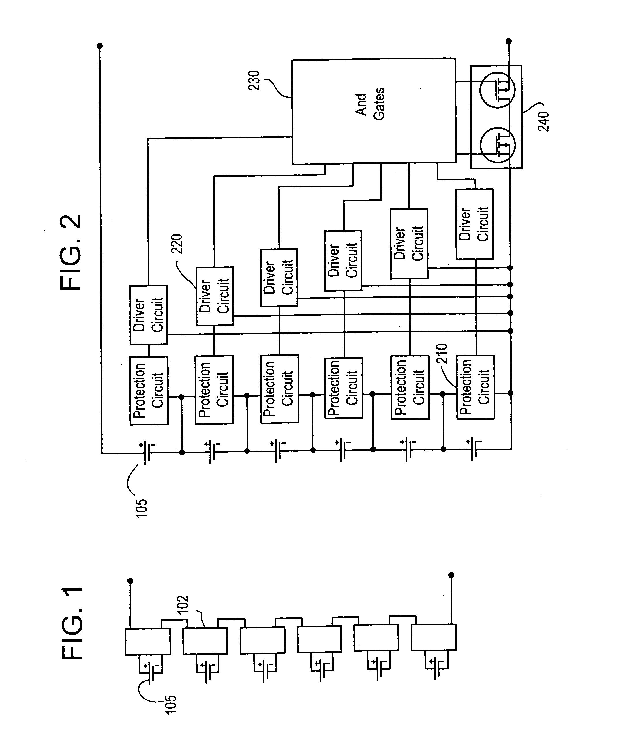 Protection methods, protection circuits and protection devices for secondary batteries, a power tool, charger and battery pack adapted to provide protection against fault conditions in the battery pack