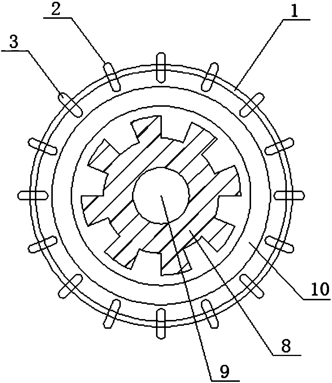 Motor with heat radiation function