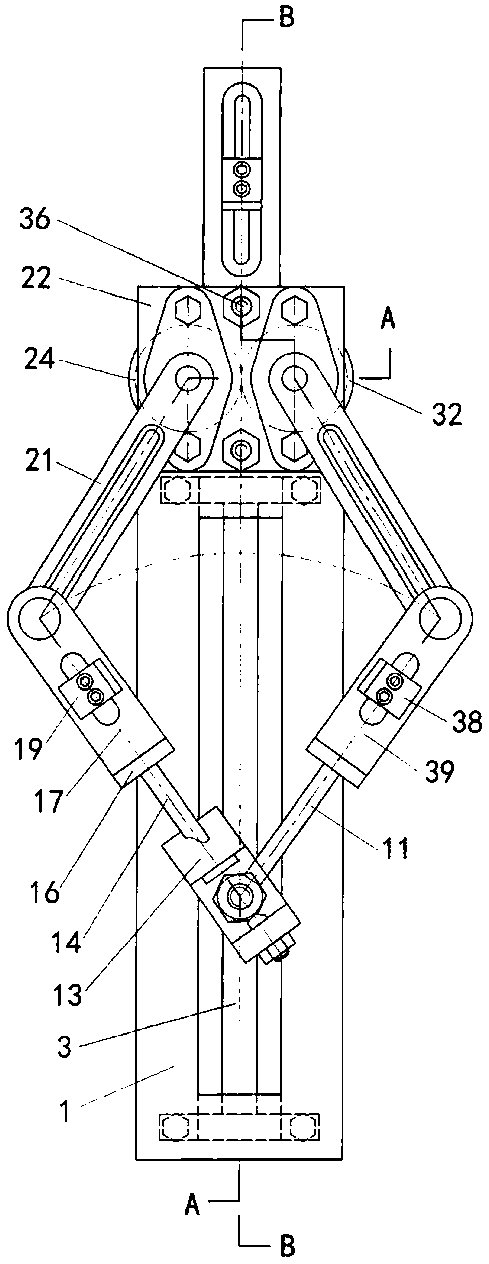 Palm-type manipulator with double-drive crank-slider parallel mechanism with finger displacement and indexing