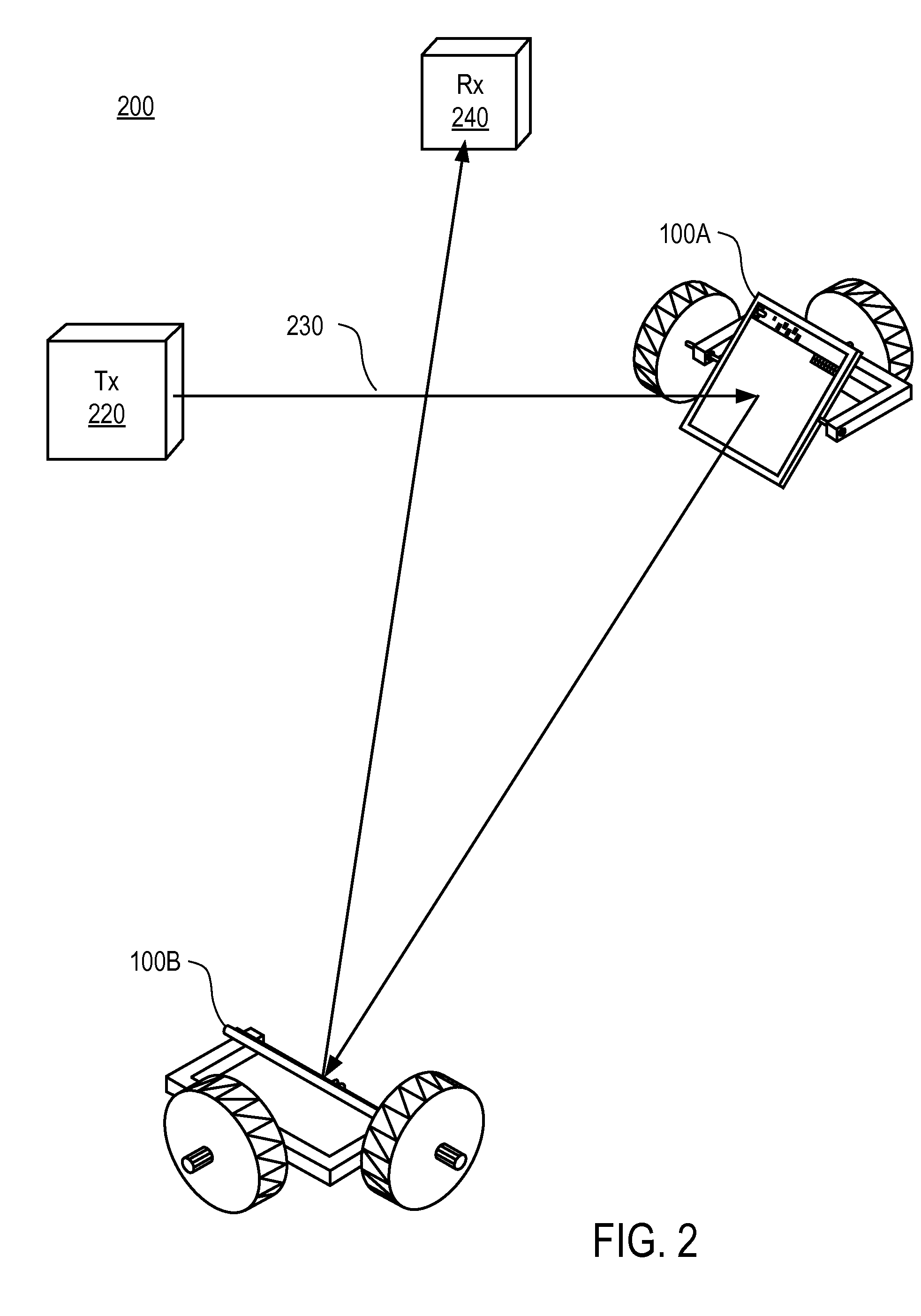 Active Mirror for Power Beaming