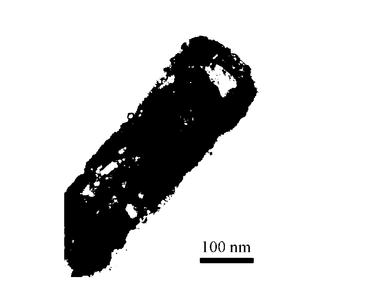 Preparation method of strontium-titanate hollow nanorod array