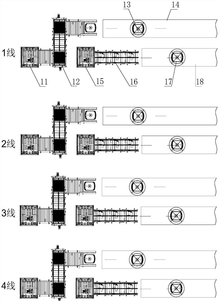 High-speed white spirit full-automatic filling and packaging process