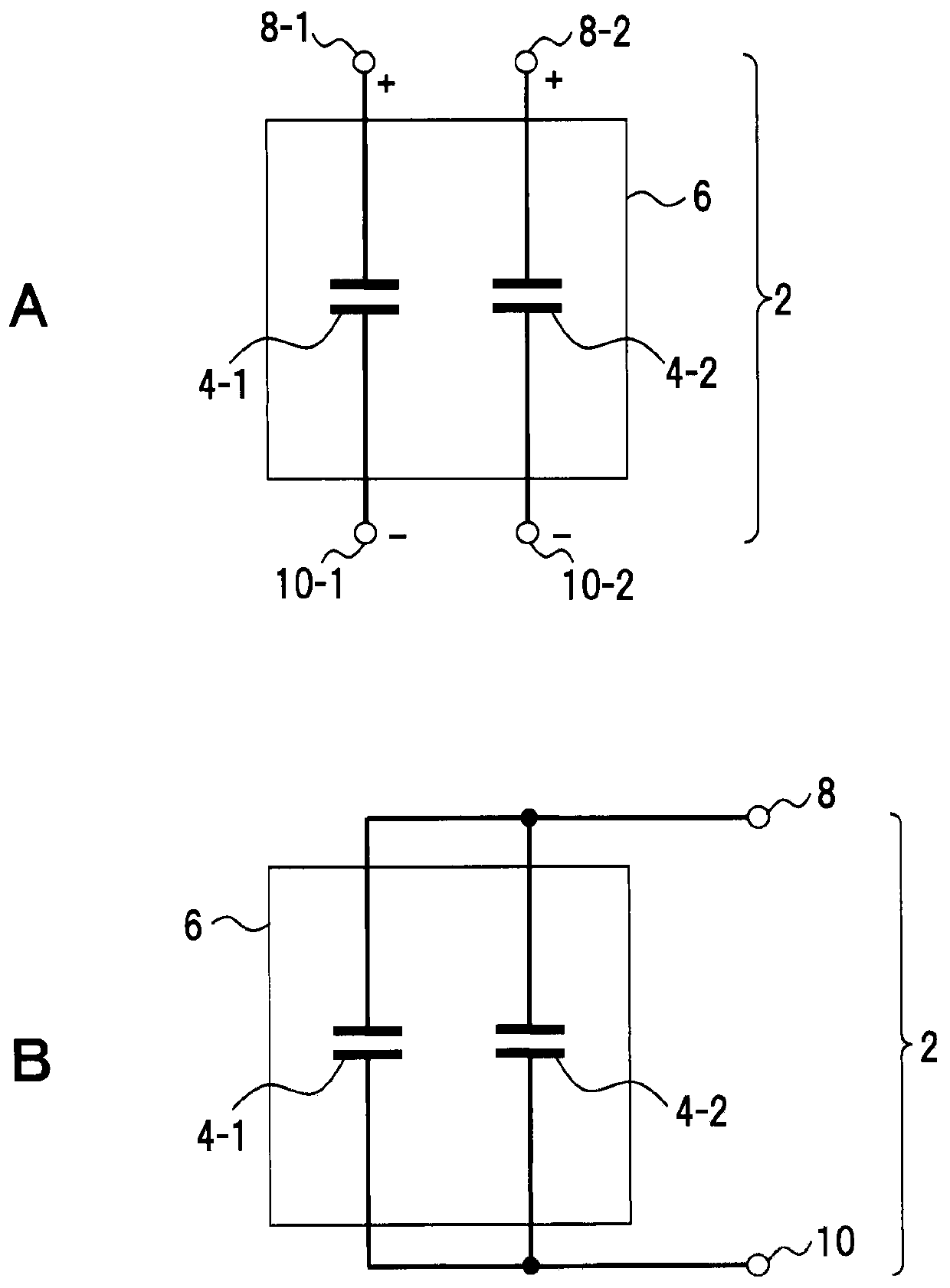Electrolytic capacitor module, filter circuit and power converter
