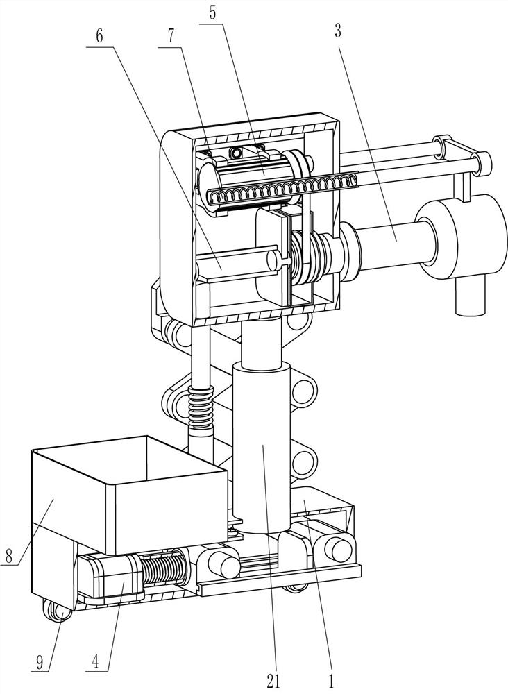 Indoor wall surface high-position trepanning equipment