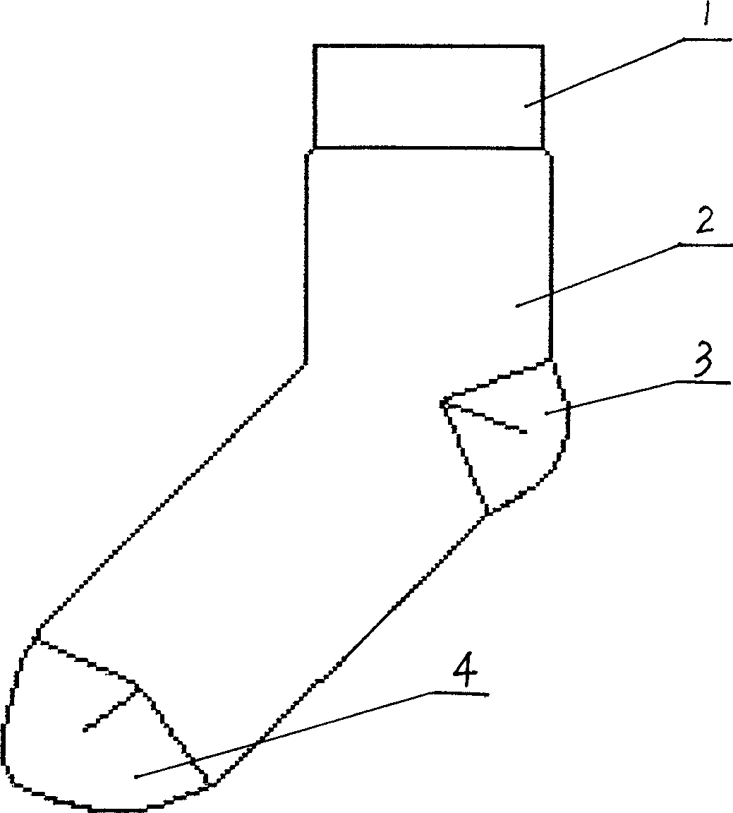 Super thin spring socks and producing method