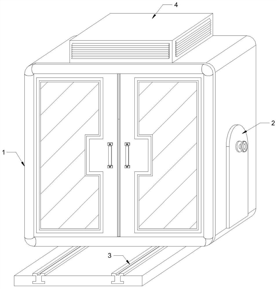 Moisture-proof and odor-removing movable wardrobe