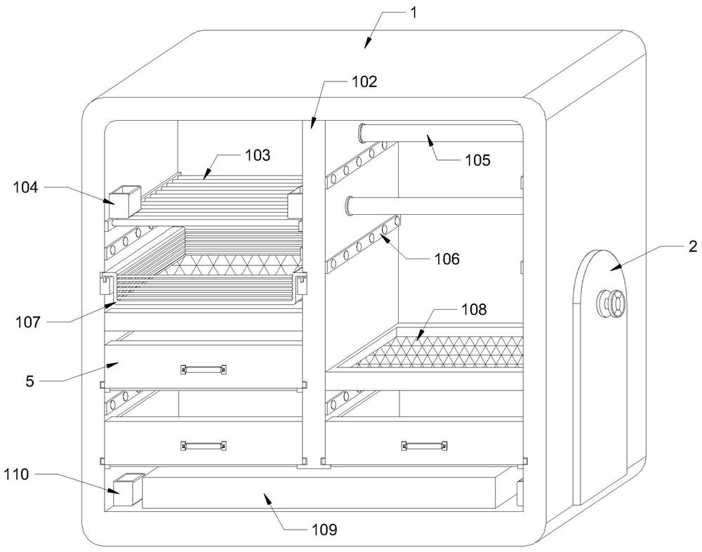 Moisture-proof and odor-removing movable wardrobe