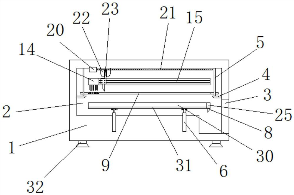 An automatic cutting device for salary slips used in financial offices