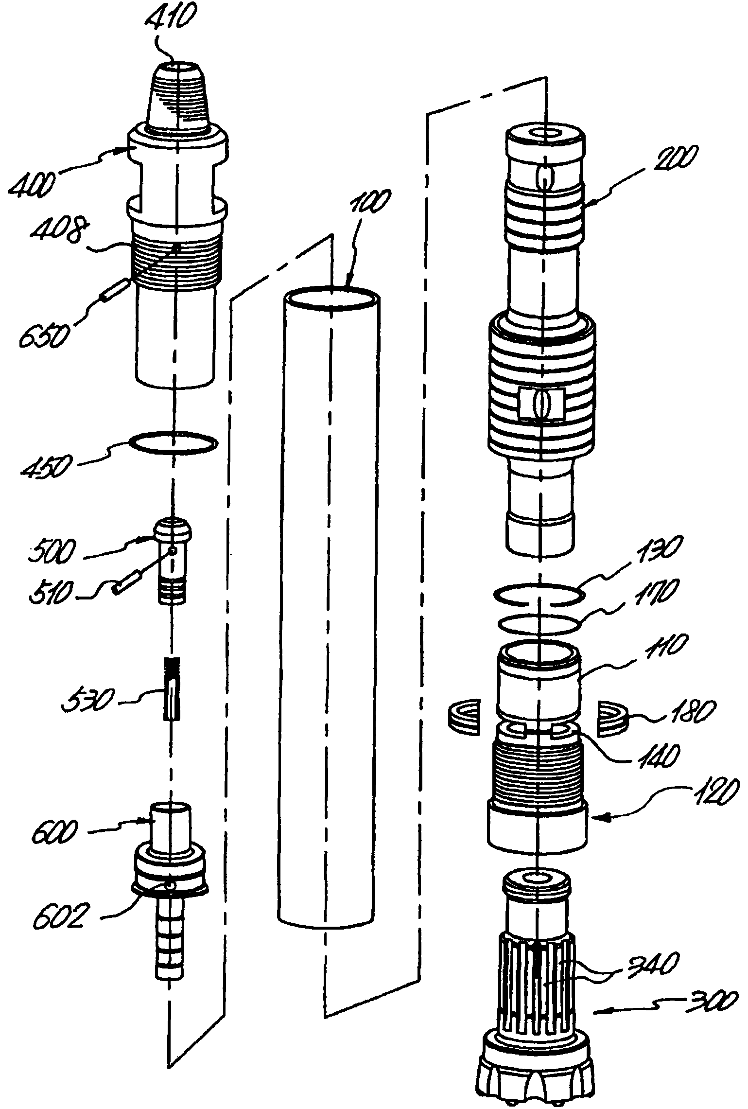 Ground drilling hammer and the driving method