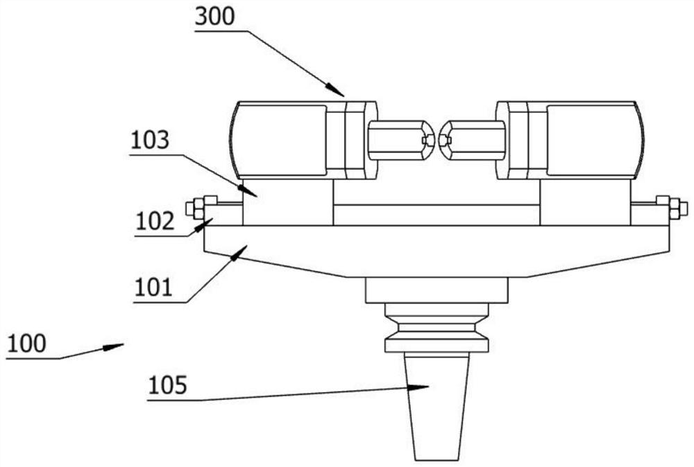 Metal surface ultrasonic machining device and machining method